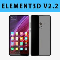 E3D - Xiaomi Mi Mix 2 Black 3D model