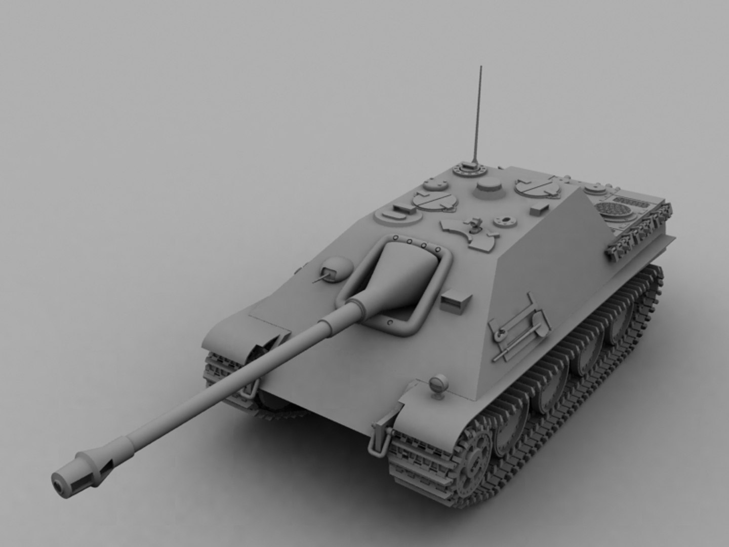 3d Ww2 Tank Jagdpanther Model