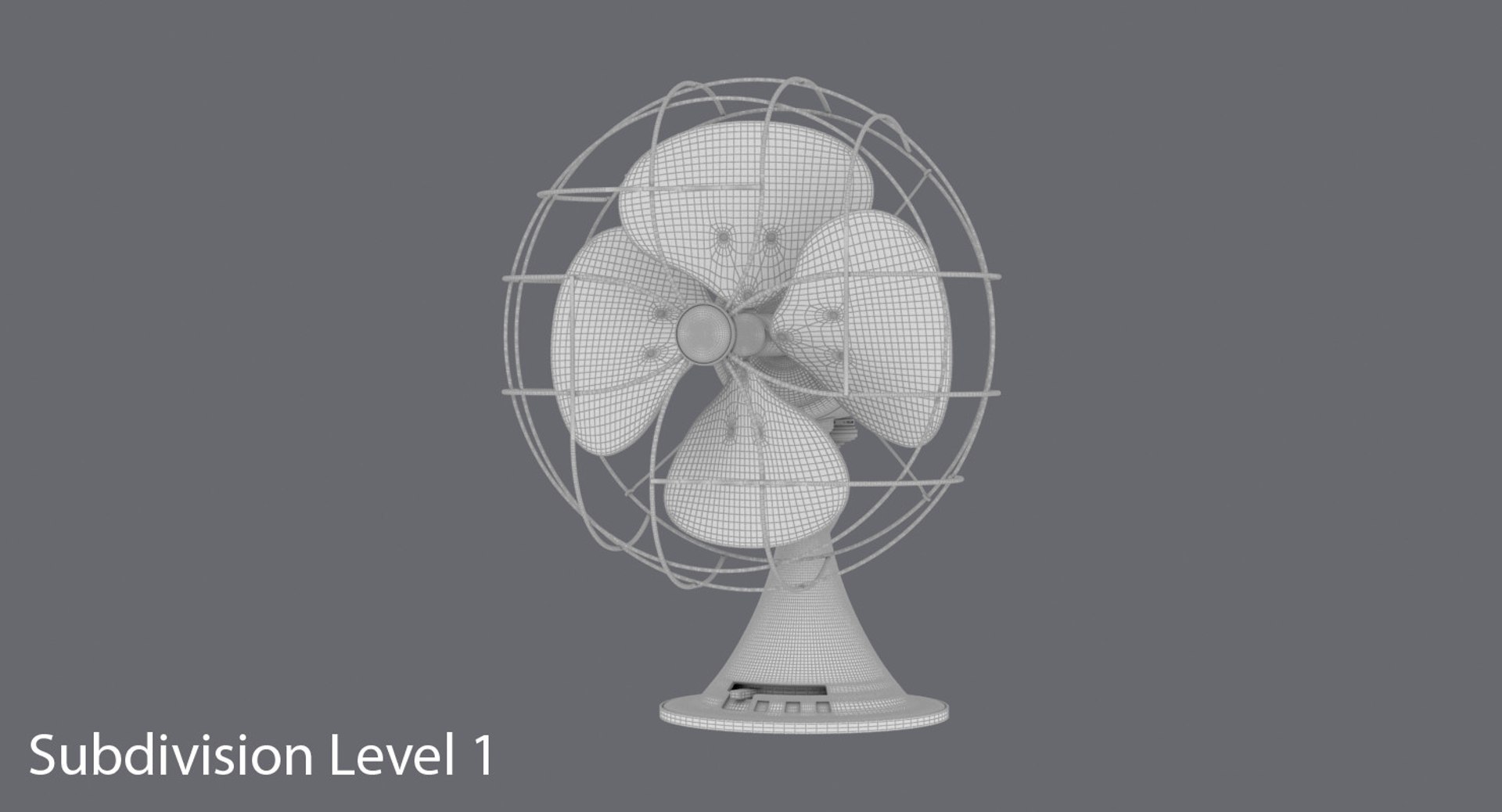 3d Desk Fan Model