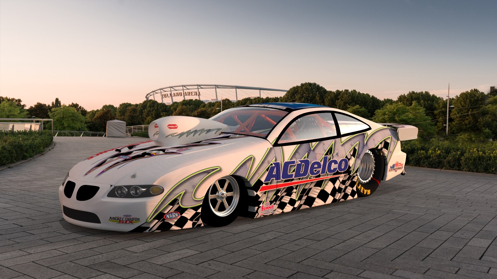 3D Generic Pro Stock Drag Racing Car - TurboSquid 1997857