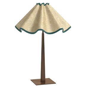 Munro and Kerr WAVY LAMPSHADE  table lamp 3D model