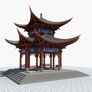 Ancient Pavilion 3D model