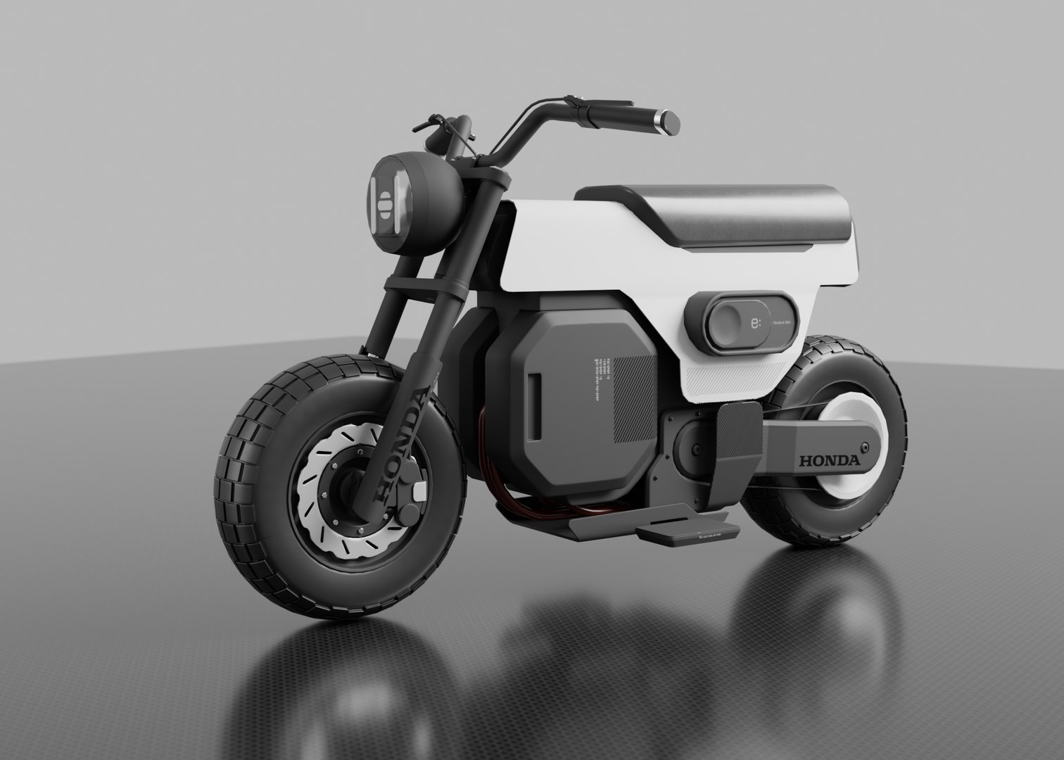 3D Model Moto Honda E Dox - TurboSquid 2341610