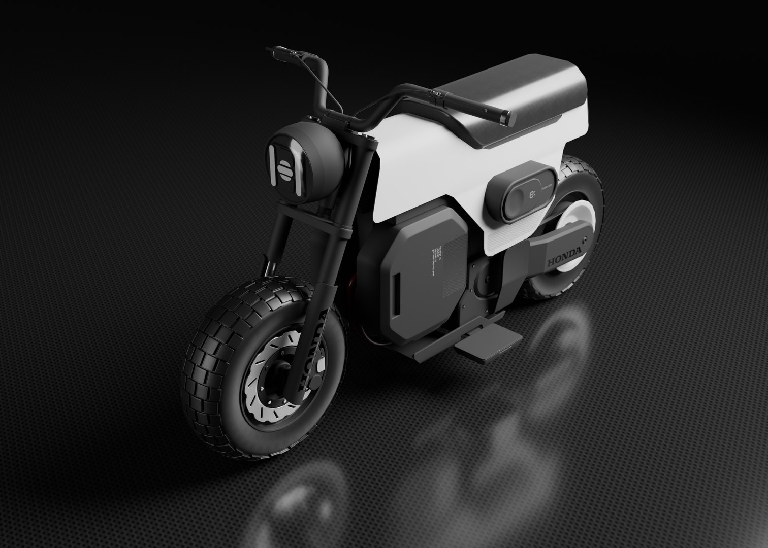 3D Model Moto Honda E Dox - TurboSquid 2341610