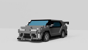 3D Supra Car Voxel model