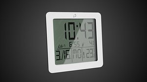 Digital Alarm Clock 3D model