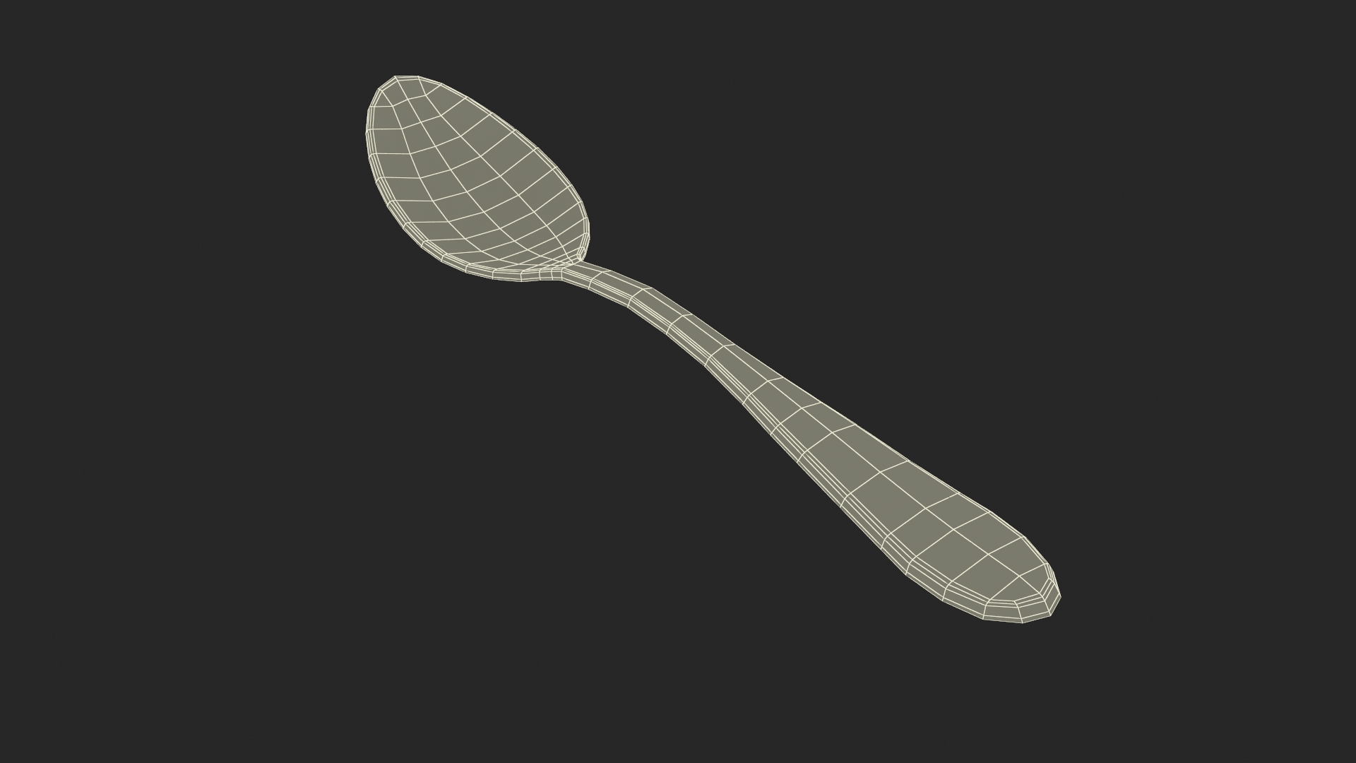 3D Silver Spoon Model - TurboSquid 2040969