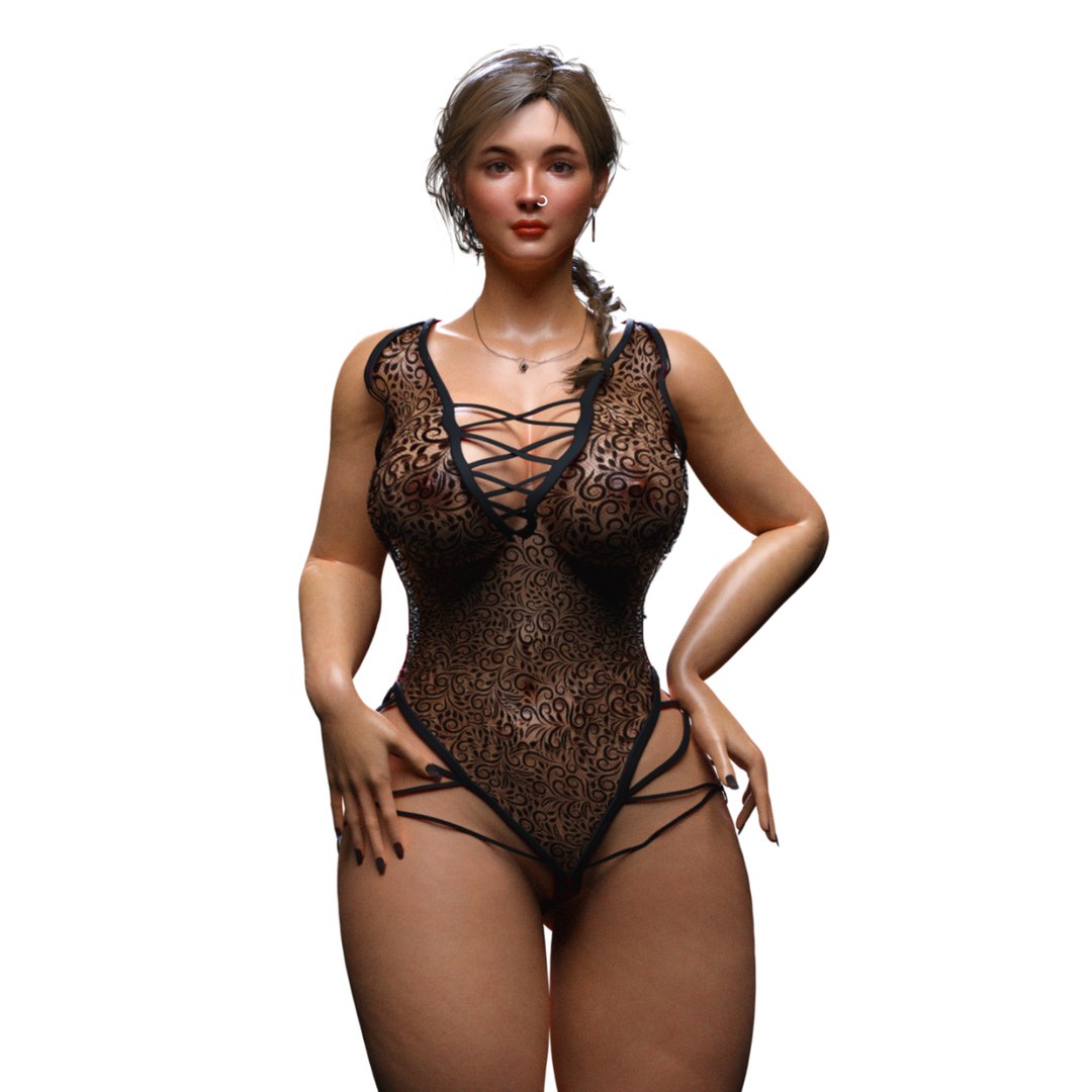 3D Realistic Sexy Girl In Lingerie - TurboSquid 2068665