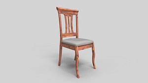 Chair Wooden N11 3D model