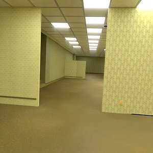 The Backrooms 3D model