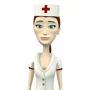 cindy nurse 3d obj