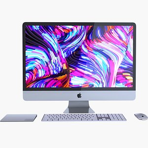 3D apple imac 27-inch model