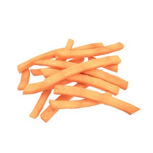 3D french potato fries model