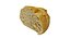 Mezzo pane tondo italiano - Scansione 3D ad estrema definizione