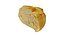 Mezzo pane tondo italiano - Scansione 3D ad estrema definizione