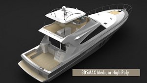 Generic sport fish yacht 3D - TurboSquid 1804240