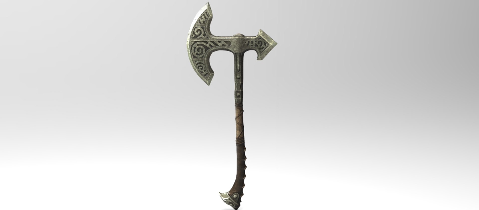 3dsmax Skyrim Steel War Axe