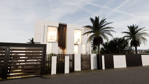 modelo 3d Diseño de villa moderna con Revit - TurboSquid 2036971