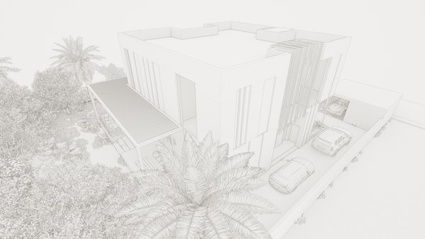 modelo 3d Diseño de villa moderna con Revit - TurboSquid 2036971