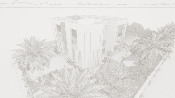 modelo 3d Diseño de villa moderna con Revit - TurboSquid 2036971