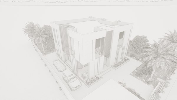 modelo 3d Diseño de villa moderna con Revit - TurboSquid 2036971