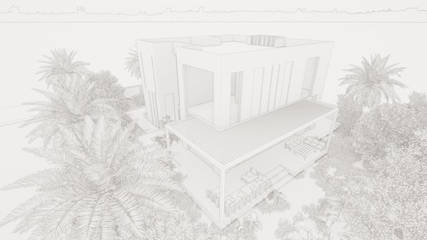 modelo 3d Diseño de villa moderna con Revit - TurboSquid 2036971