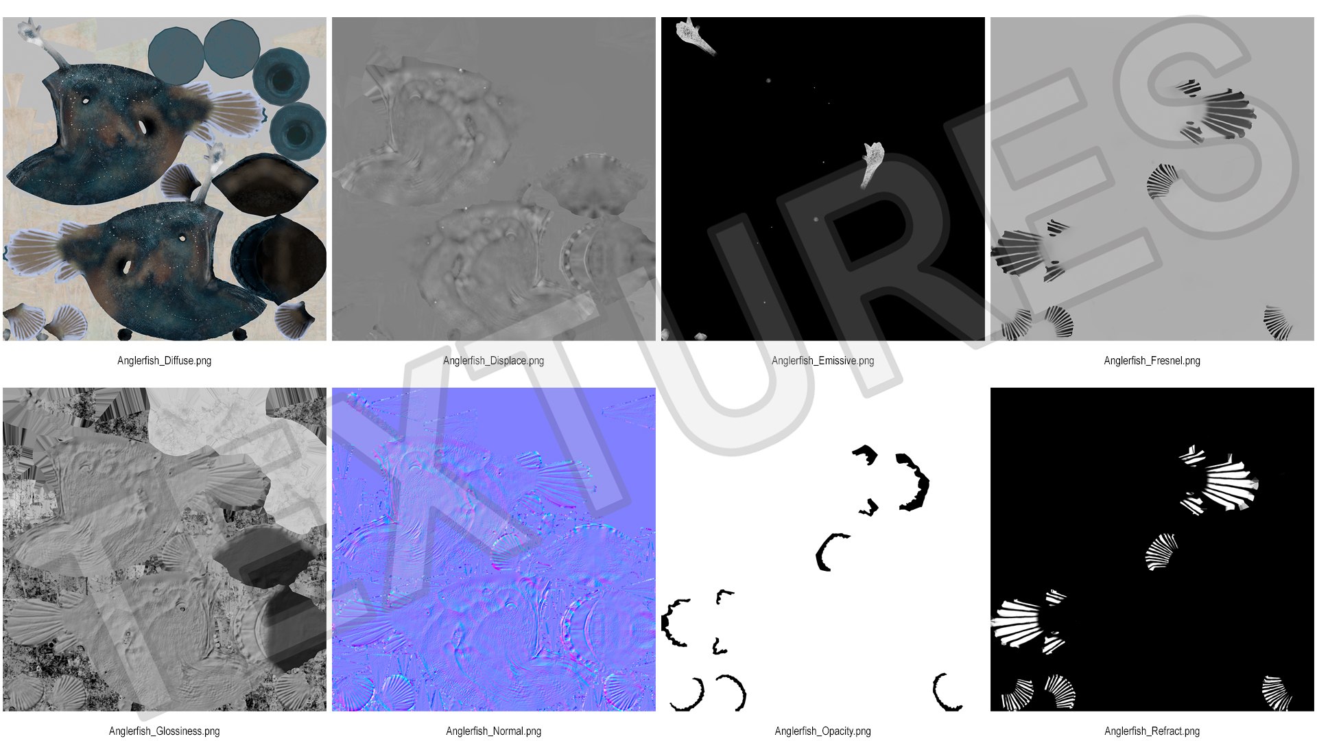 3D Anglerfish model https://p.turbosquid.com/ts-thumb/Ax/Ovns5P/Jp/anglerfishmb3dmodel021/jpg/1718279578/1920x1080/fit_q87/34b7b9ff3addf66db570d743bc6b1419693e8b85/anglerfishmb3dmodel021.jpg