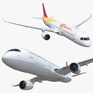Widebody Passenger Jet Aircraft Simplified