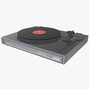 3d retro turntable 2