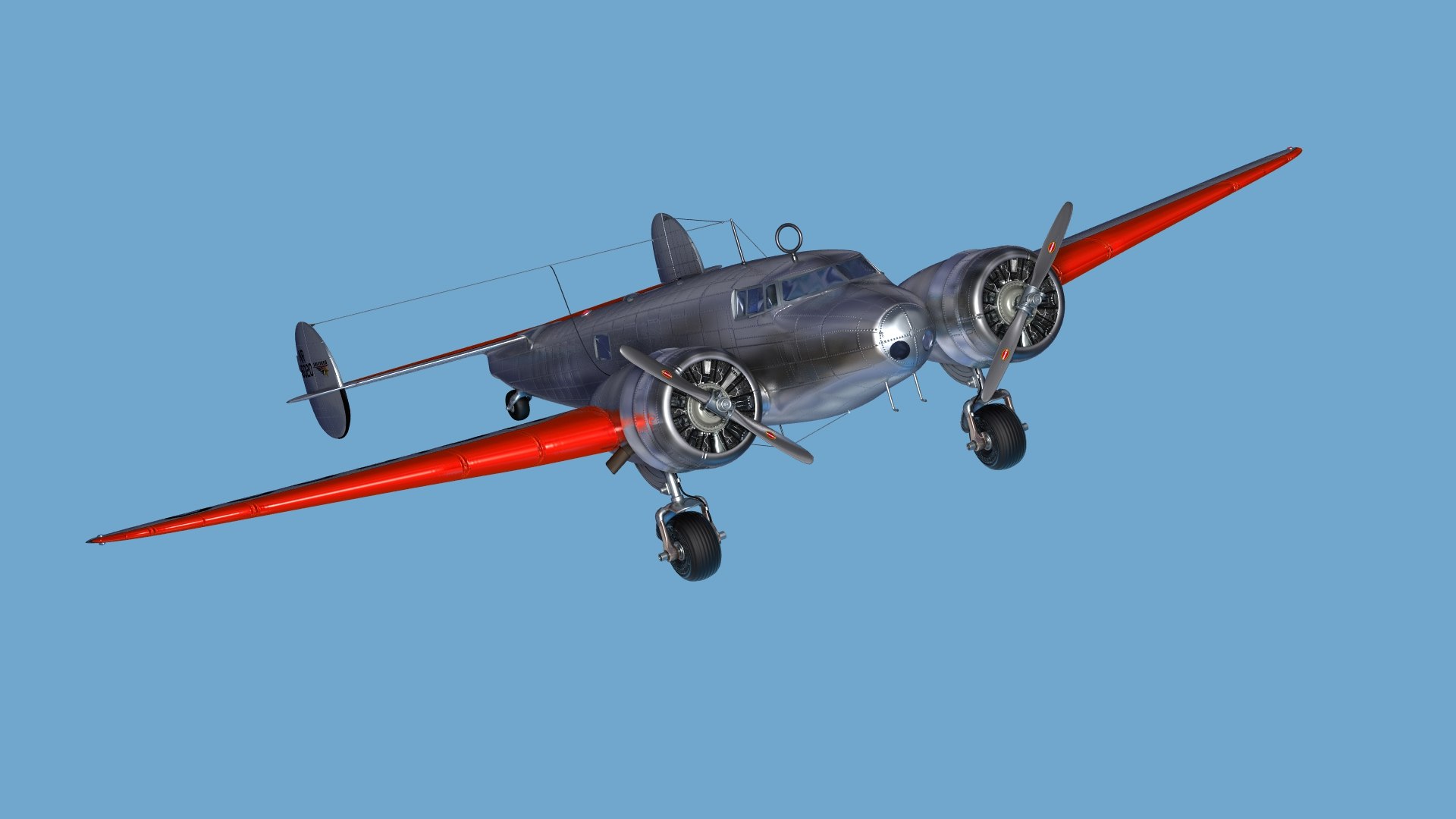 3D Amelia Earhart Lockheed Electra model - TurboSquid 1934544