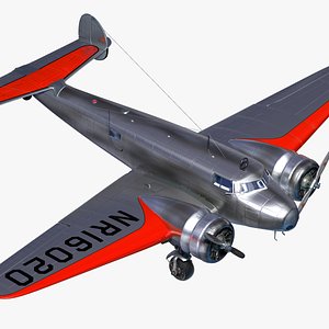 3D Amelia Earhart Lockheed Electra model