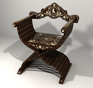 3d armchair inlay