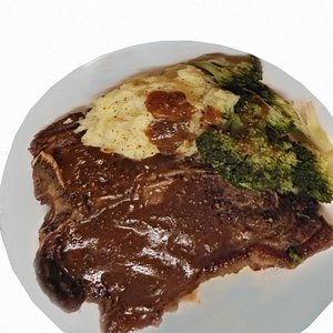 Steak dinner 3D model