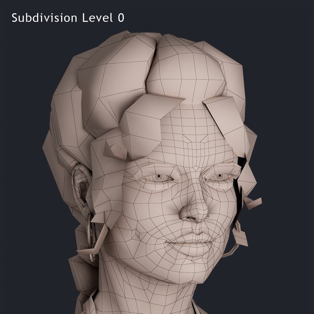 3d Model Brunette Woman Character