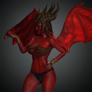 Demon Woman 3D model