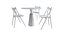 Pointe Zanat table and Arflex Lizzy chair