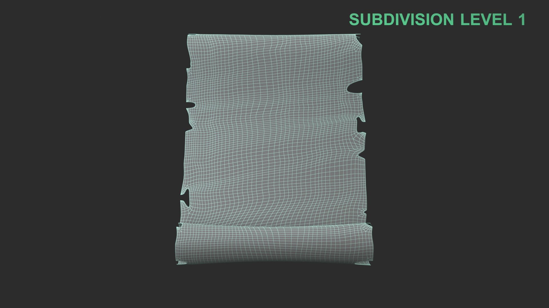 Scroll 3D model https://p.turbosquid.com/ts-thumb/Ax/g1QIe5/n3/wireframe_0005/jpg/1759903934/1920x1080/fit_q87/26ee9da233ea32222a7cdcf70c471317e2be6a02/wireframe_0005.jpg