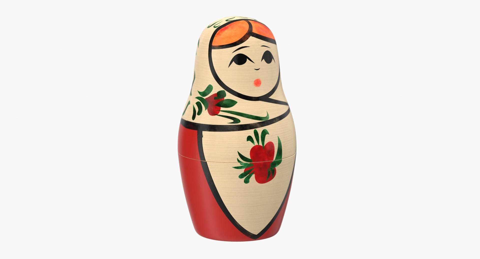 Russian Doll 3D model preview