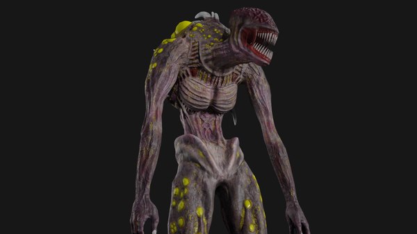 mutant 4 3D Model in Monster 3DExport