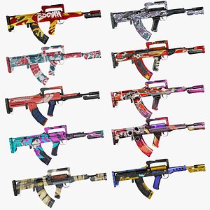 Weapon Rifle Groza 10x
