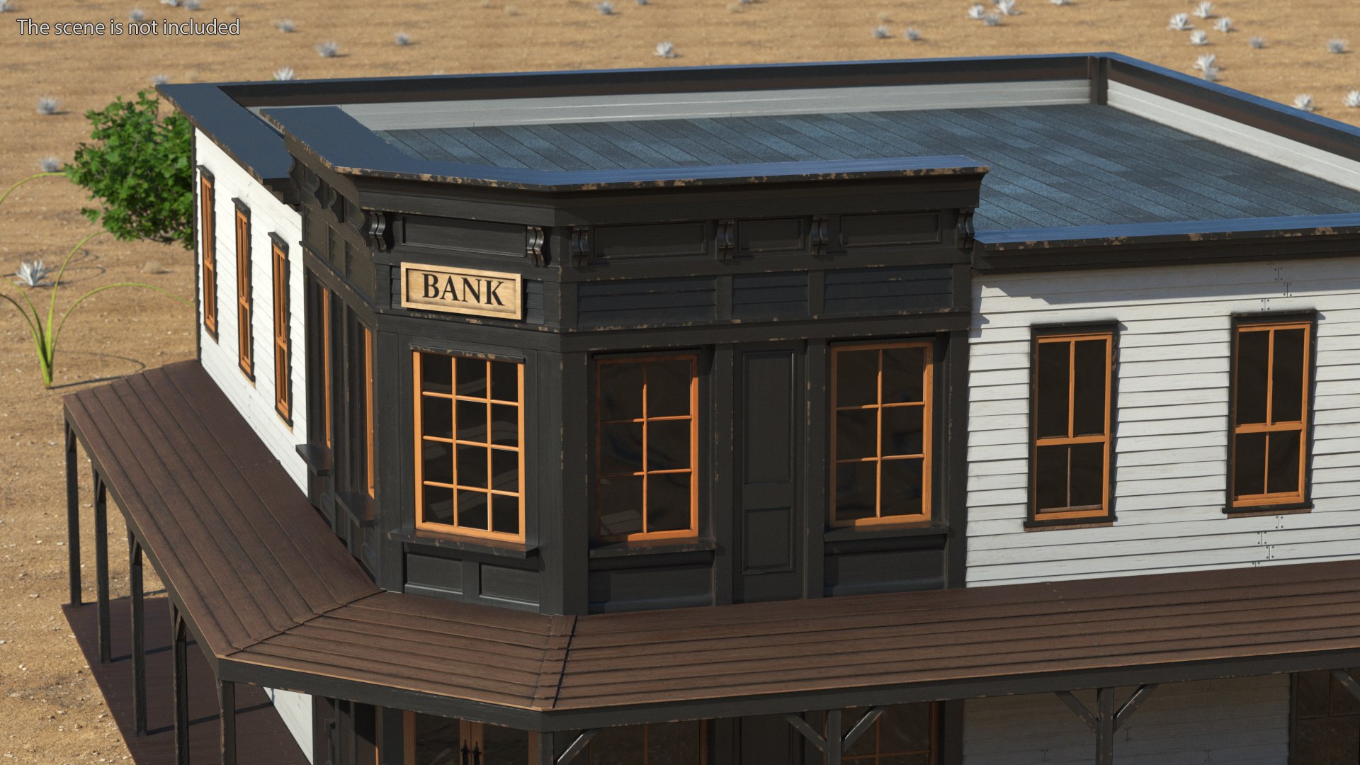 Historical Bank Office Wild West Model TurboSquid 2130993