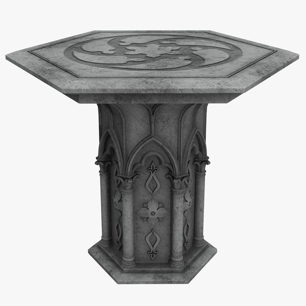 3D Gothic Table