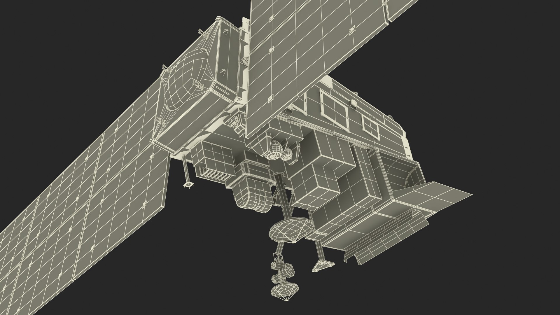 Space Satellite Equipped With Solar Panels 3D Model - TurboSquid 2318313