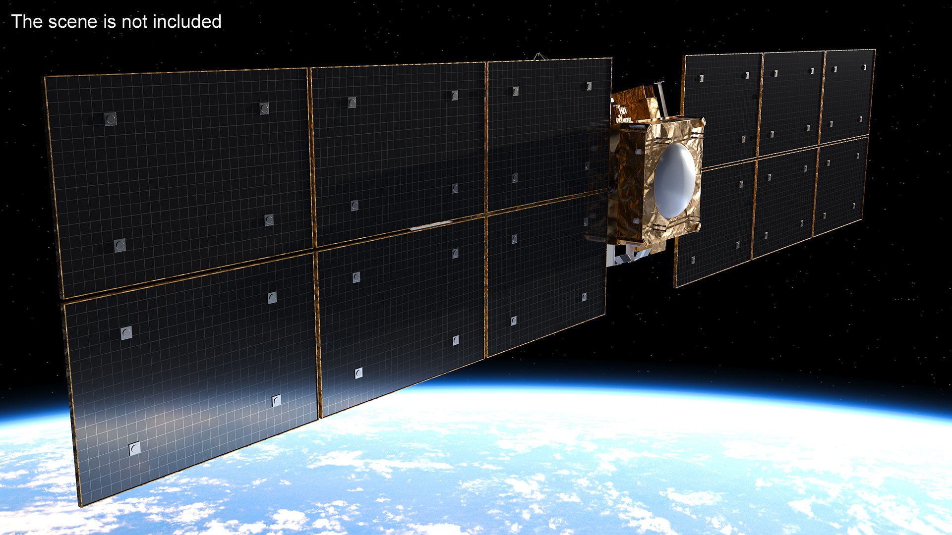 Space Satellite Equipped With Solar Panels 3D Model - TurboSquid 2318313