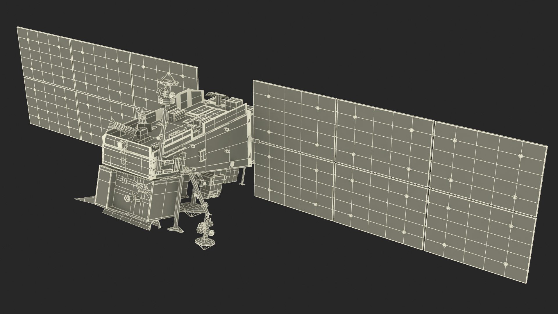 Space Satellite Equipped With Solar Panels 3D Model - TurboSquid 2318313