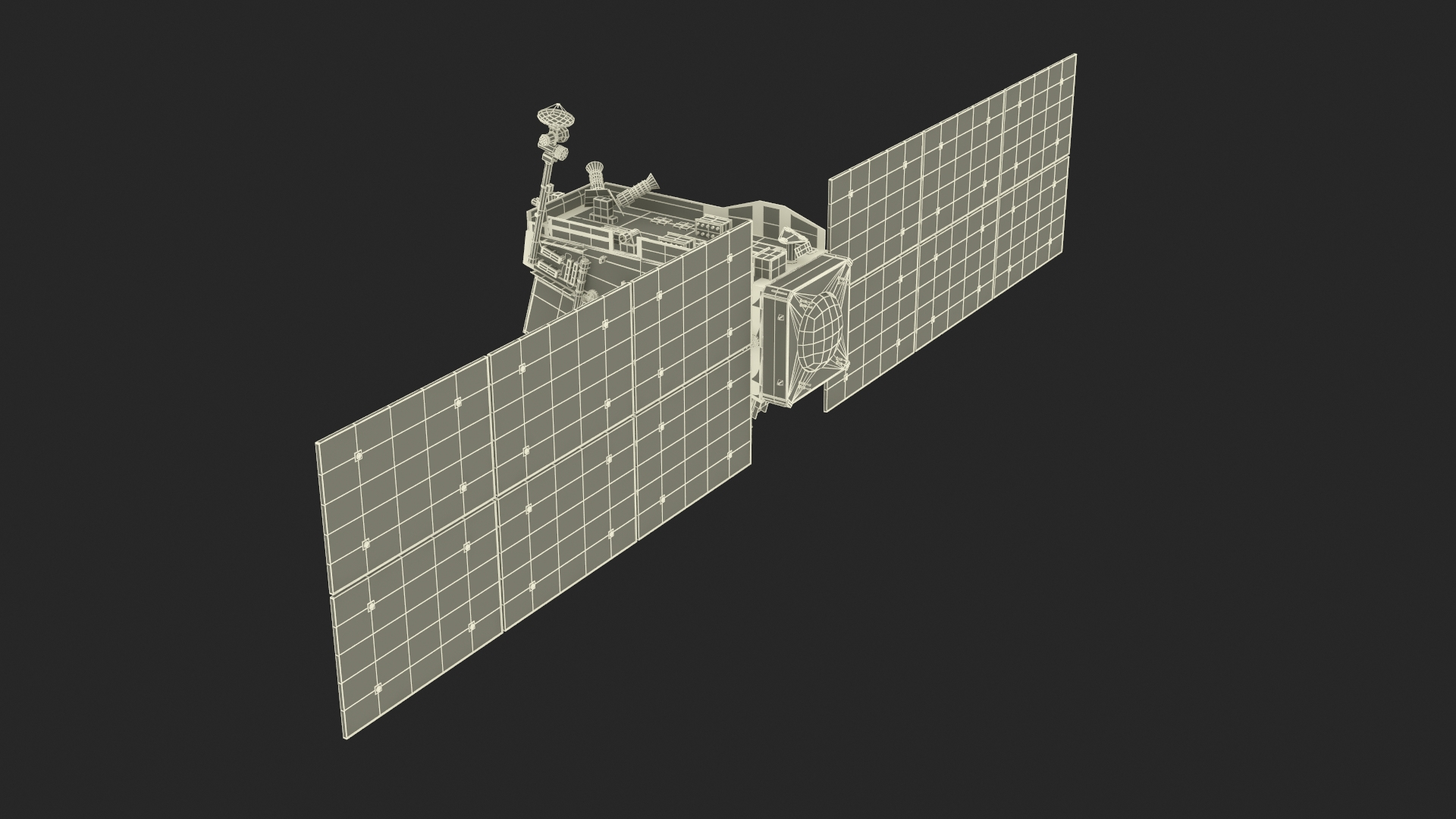 Space Satellite Equipped With Solar Panels 3D Model - TurboSquid 2318313