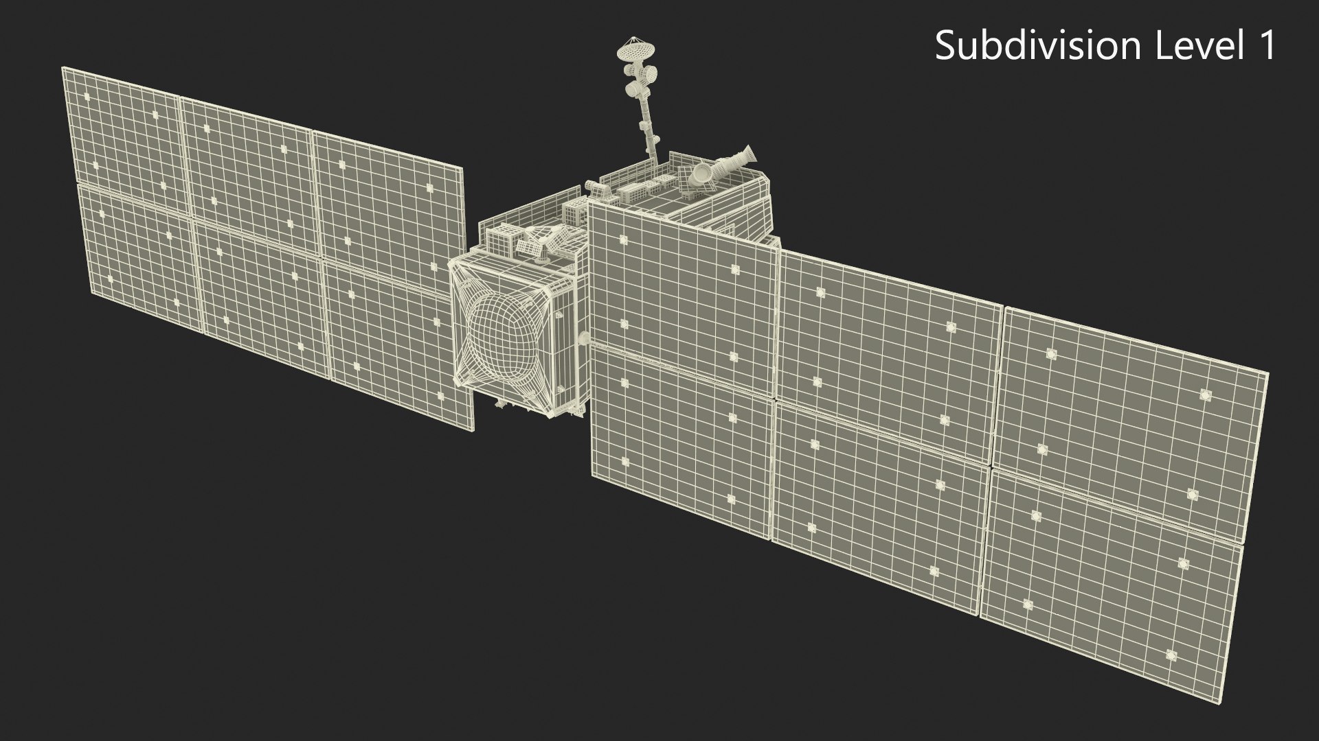 Space Satellite Equipped With Solar Panels 3D Model - TurboSquid 2318313