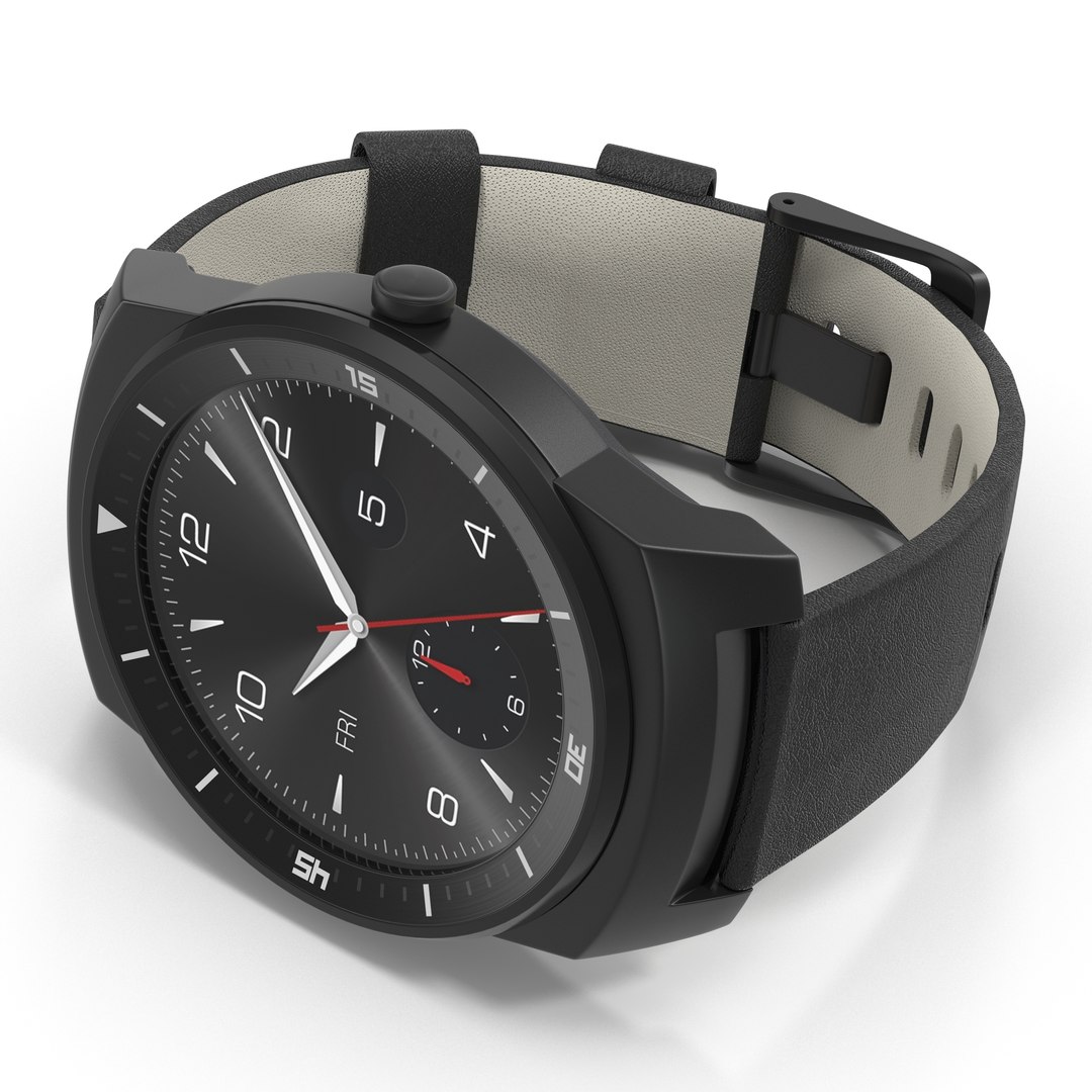 LG G Watch R 3 3D Model 3D model preview