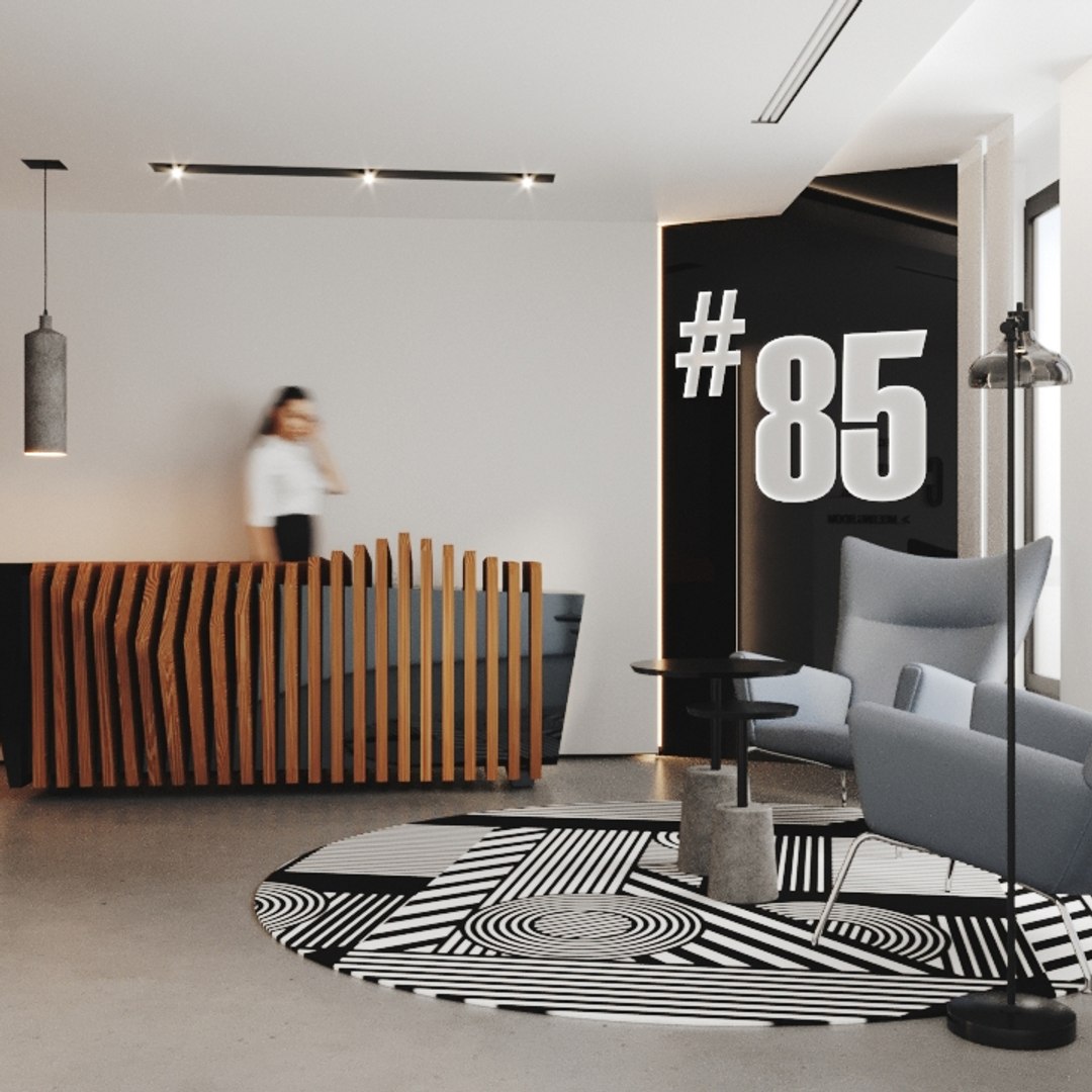 Office Reception Scene Model - TurboSquid 1547926