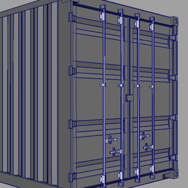 iso cargo containers 3d model